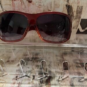 Oversized Burgundy Sunglasses